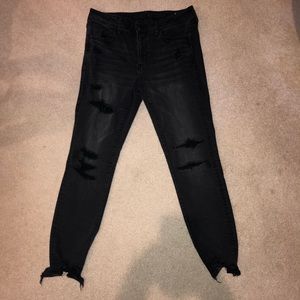 American eagan ripped black jeans